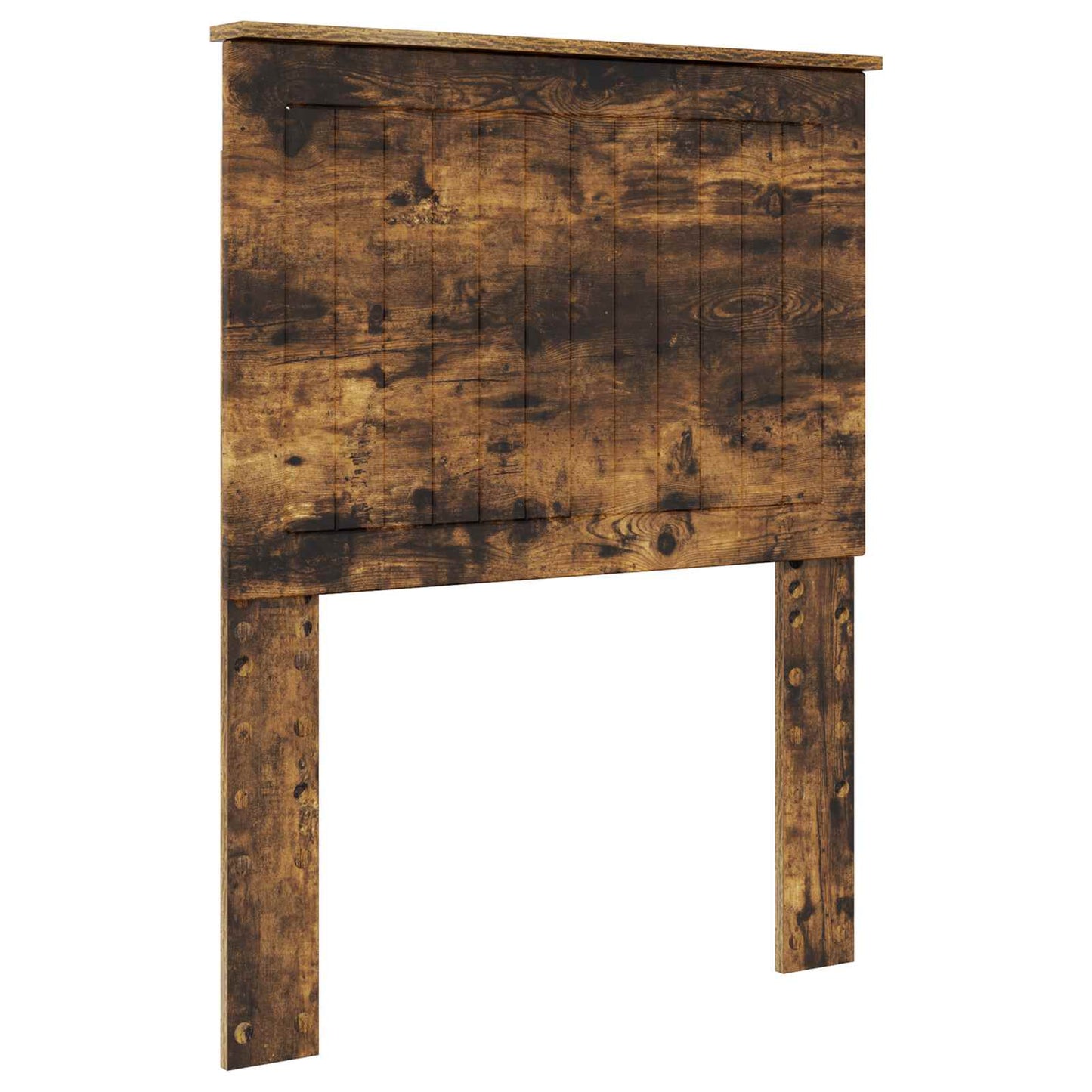 vidaXL Bed Frame Smoked Oak and Silver 70 x 190 cm Engineered Wood
