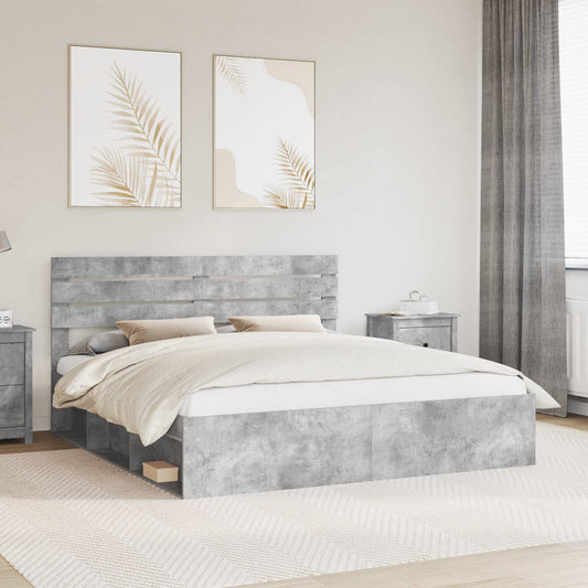 vidaXL Bed Frame with Headboard Concerte 180 x 200 cm Solid Pine Wood