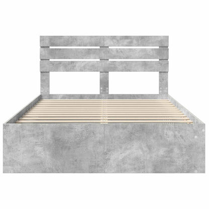 vidaXL Bed Frame with Headboard Concerte 160 x 200 cm Solid Pine Wood