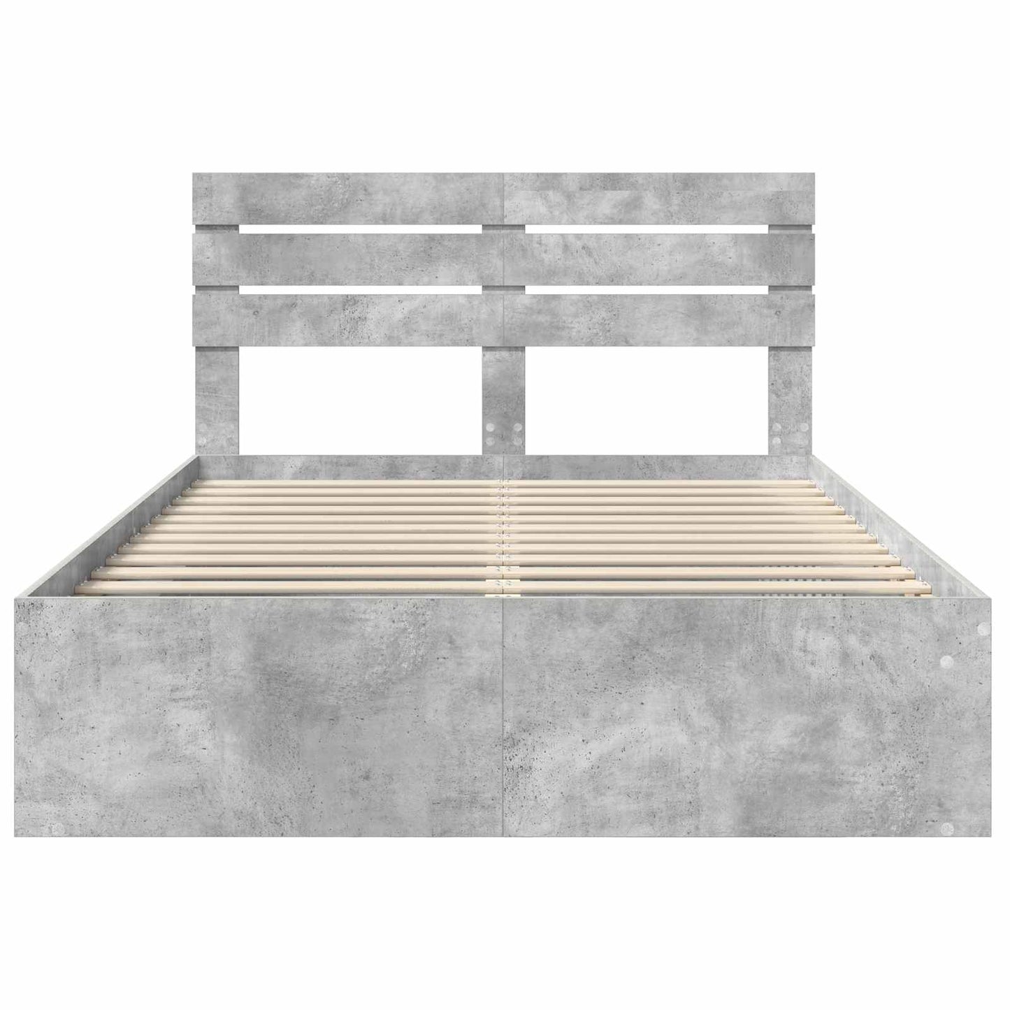 vidaXL Bed Frame Concerte Grey 150 x 200 cm Solid Pine Wood
