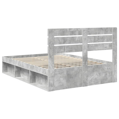 vidaXL Bed Frame with Headboard Concerte 140 x 190 cm Solid Pine Wood