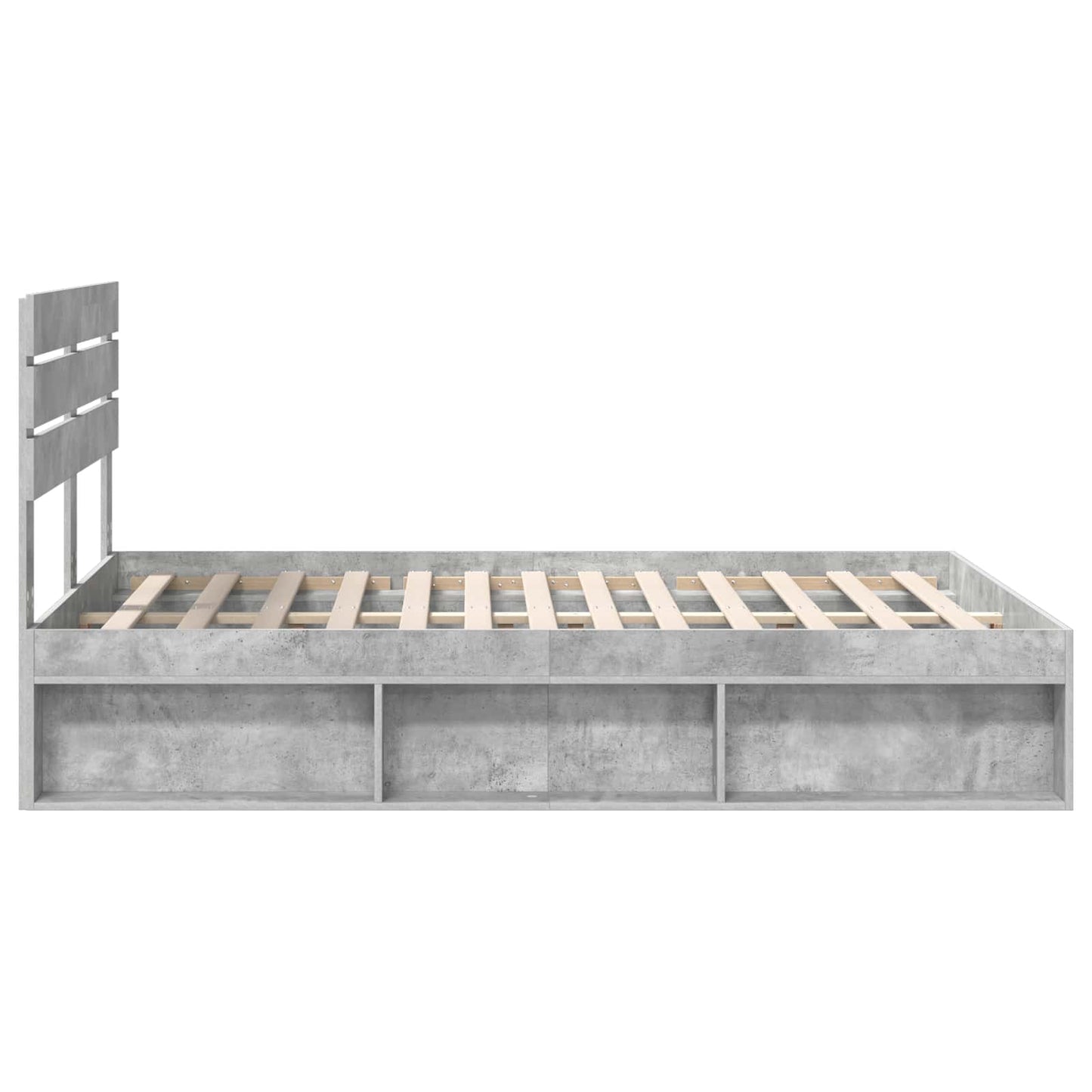 vidaXL Bed Frame with Headboard Concerte 140 x 190 cm Solid Pine Wood