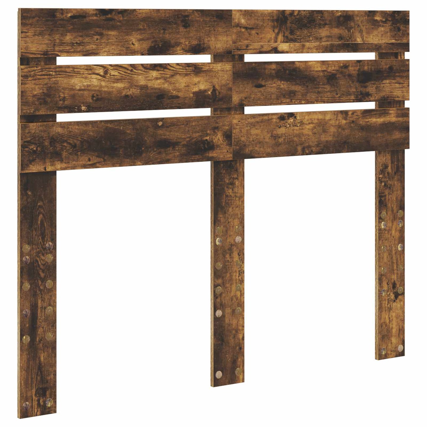 vidaXL Bed Frame Smoked Oak 135 x 190 cm Solid Pine Wood