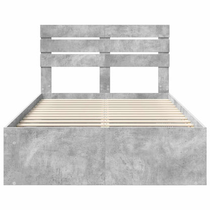 vidaXL Bed Frame with Headboard Concerte 120 x 200 cm Solid Pine Wood