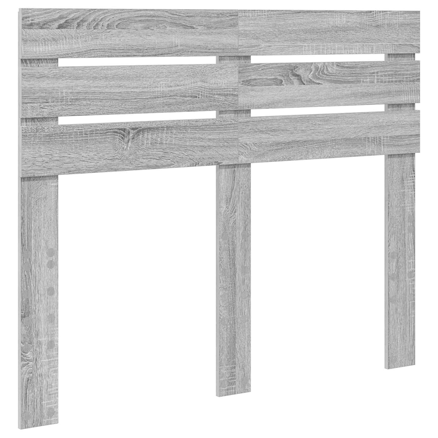 vidaXL Bed Frame Grey Sonoma 120 x 200 cm Solid Pine Wood