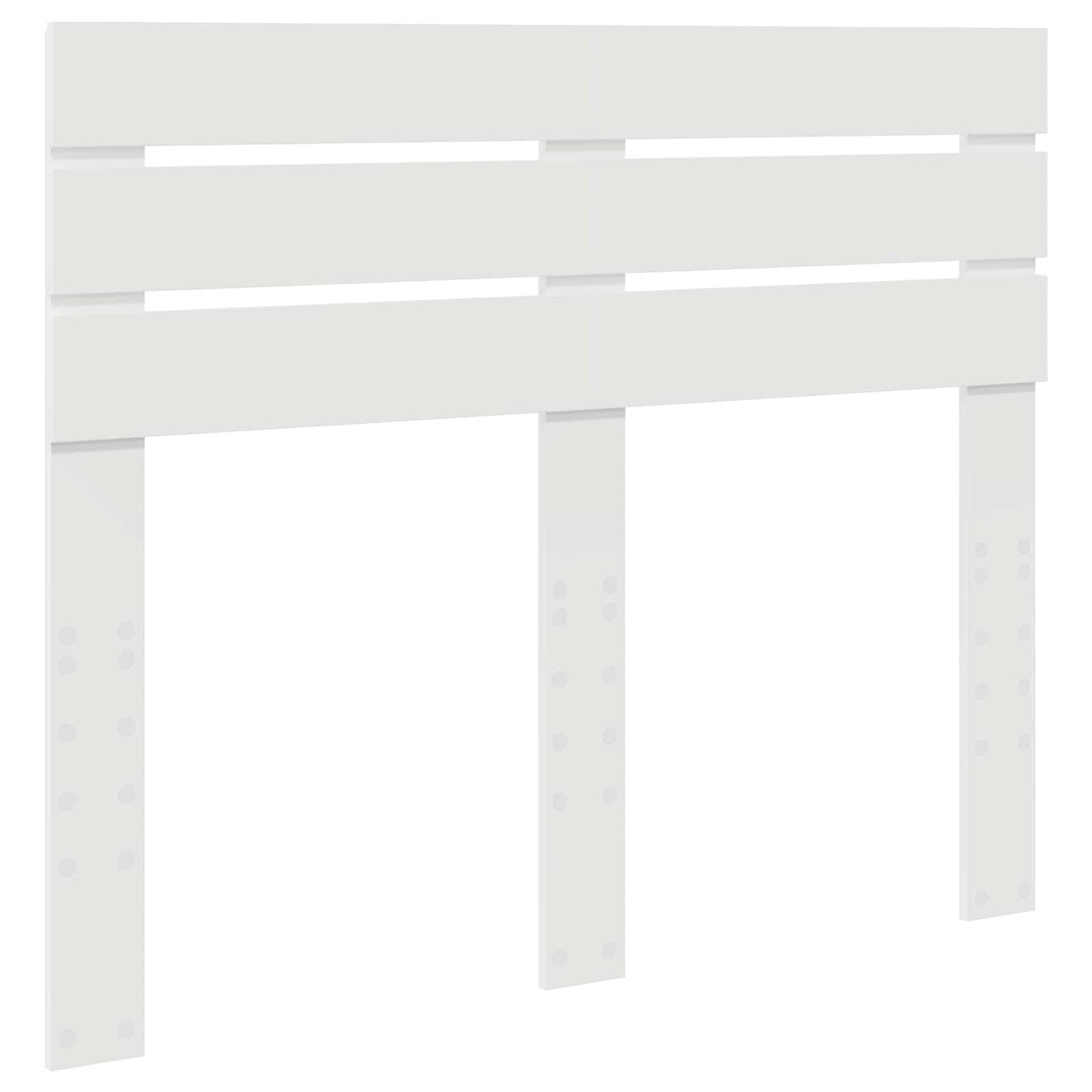 vidaXL Bed Frame with Headboard White 120 x 190 cm Solid Pine Wood