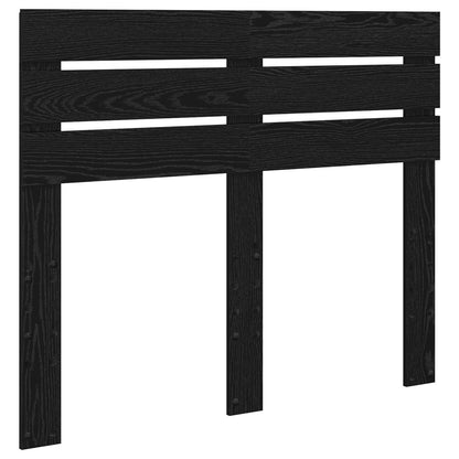 vidaXL Bed Frame with Headboard Black 120 x 190 cm Solid Pine Wood