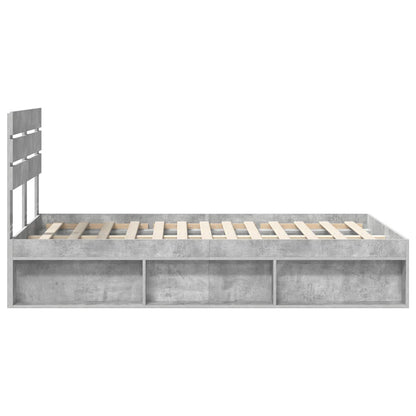 vidaXL Bed Frame with Headboard Concerte 120 x 190 cm Solid Pine Wood