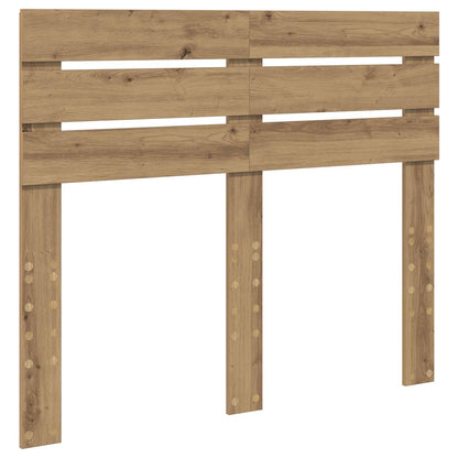 vidaXL Bed Frame Artisian Oak 120 x 190 cm Solid Pine Wood