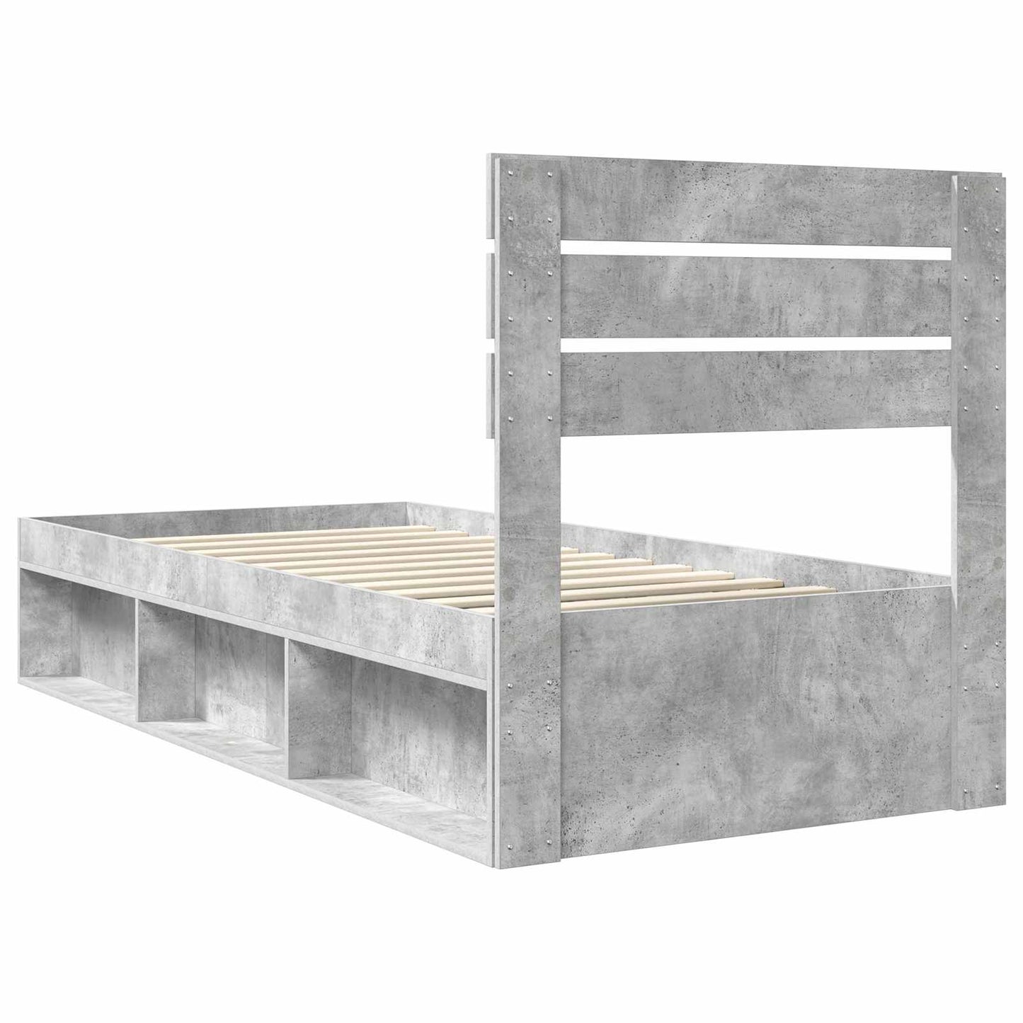 vidaXL Bed Frame with Headboard Concerte 90 x 200 cm Solid Pine Wood