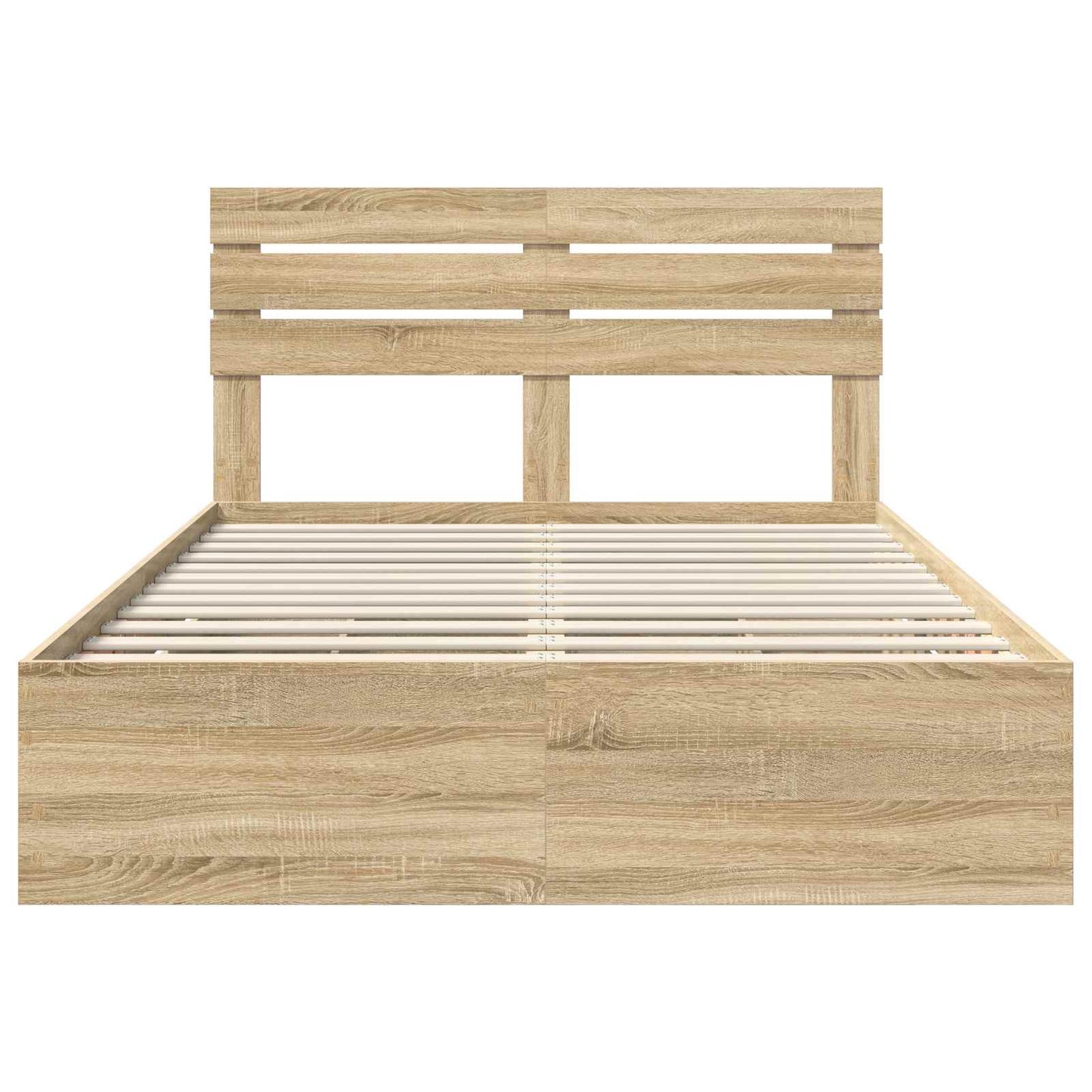 vidaXL Bed Frame with Drawer Sonoma Oak 150 x 200 cm Engineer Wood
