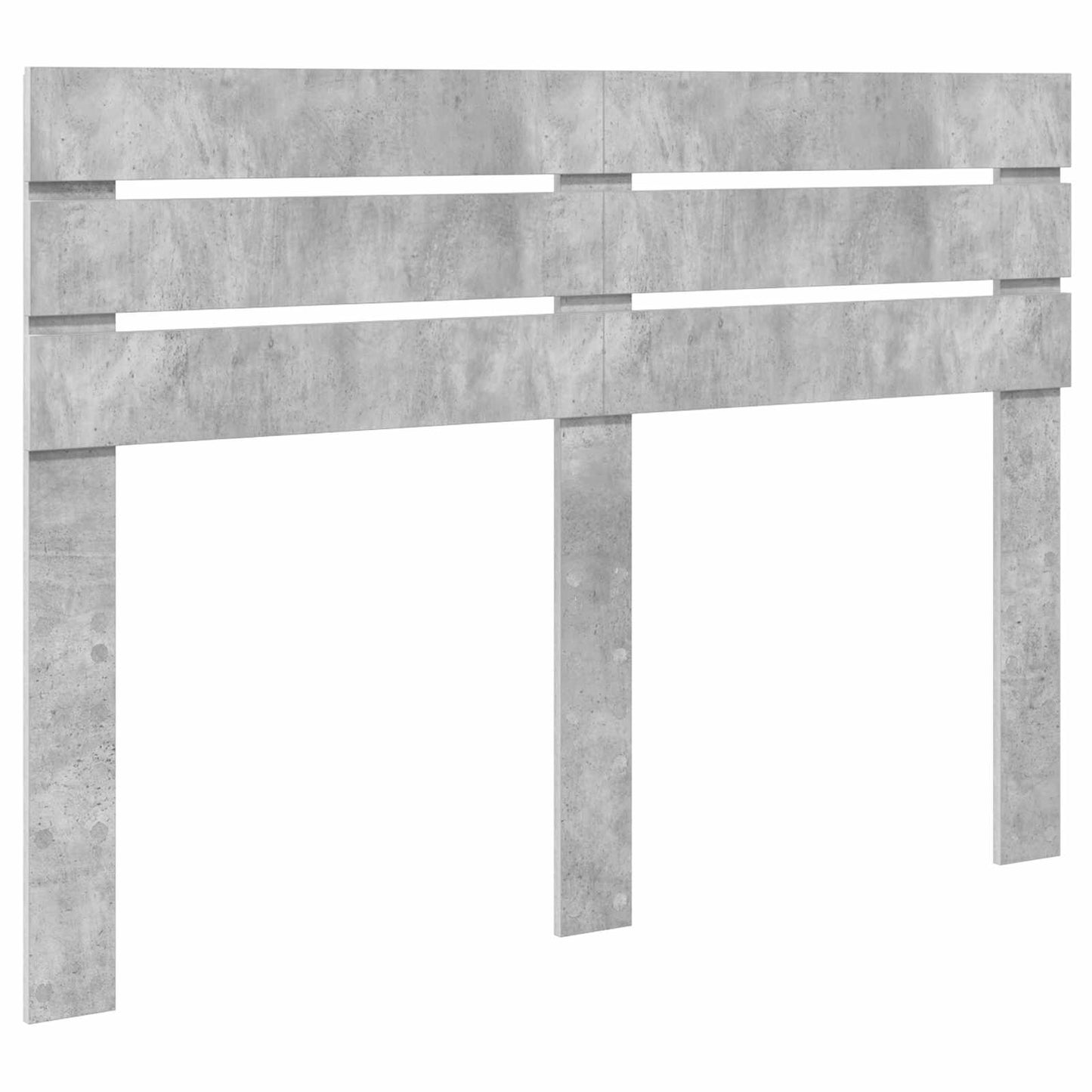 vidaXL Bed Frame with Drawer Concrete Grey 140 x 190 cm Engineer Wood