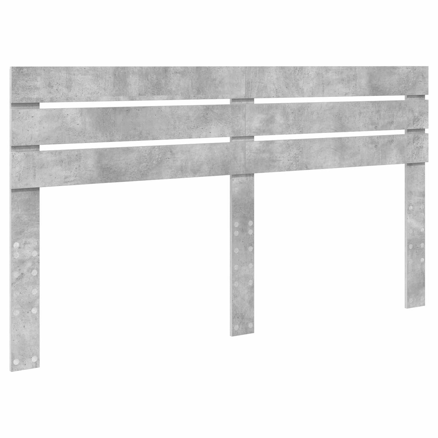 vidaXL Storage Bed Concrete Grey 200 x 200 cm Engineered Wood