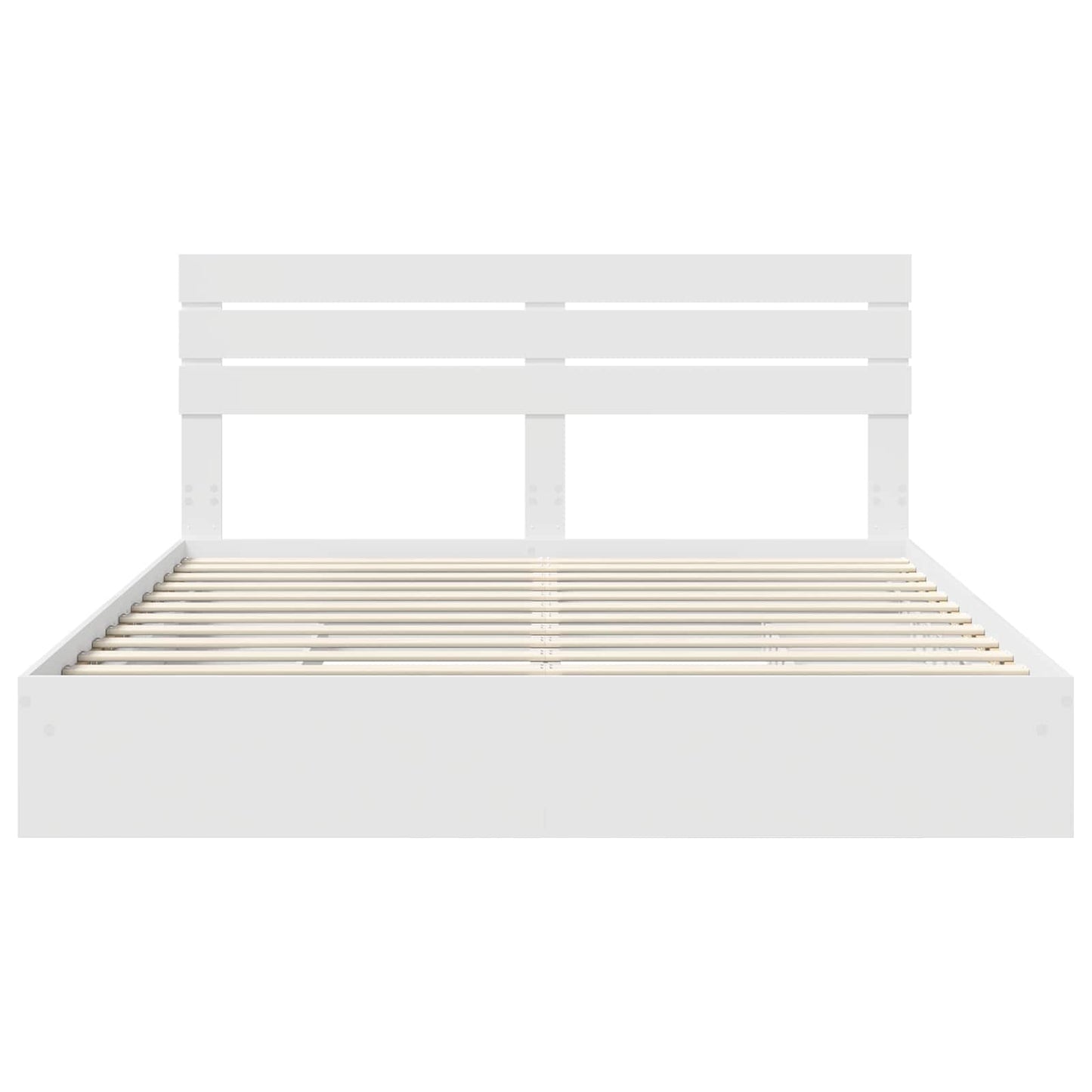 vidaXL Storage Bed with Drawer White 180 x 200 cm Engineered Wood