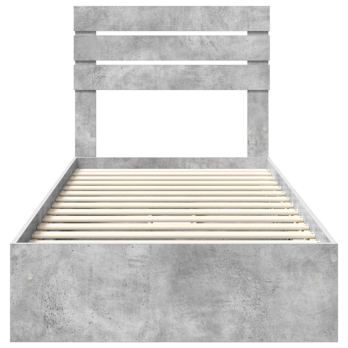 vidaXL Storage Bed Concrete Grey 90 x 190 cm Engineered Wood