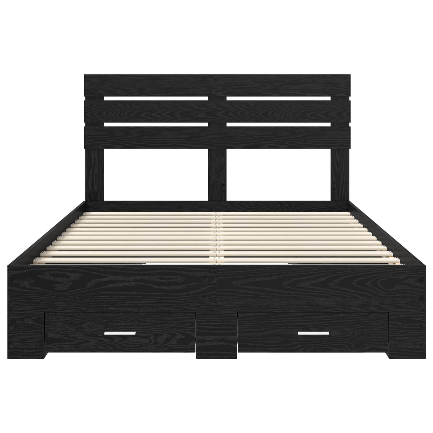 vidaXL Bed Frame with Drawer with Headboard Manual Engineered Wood