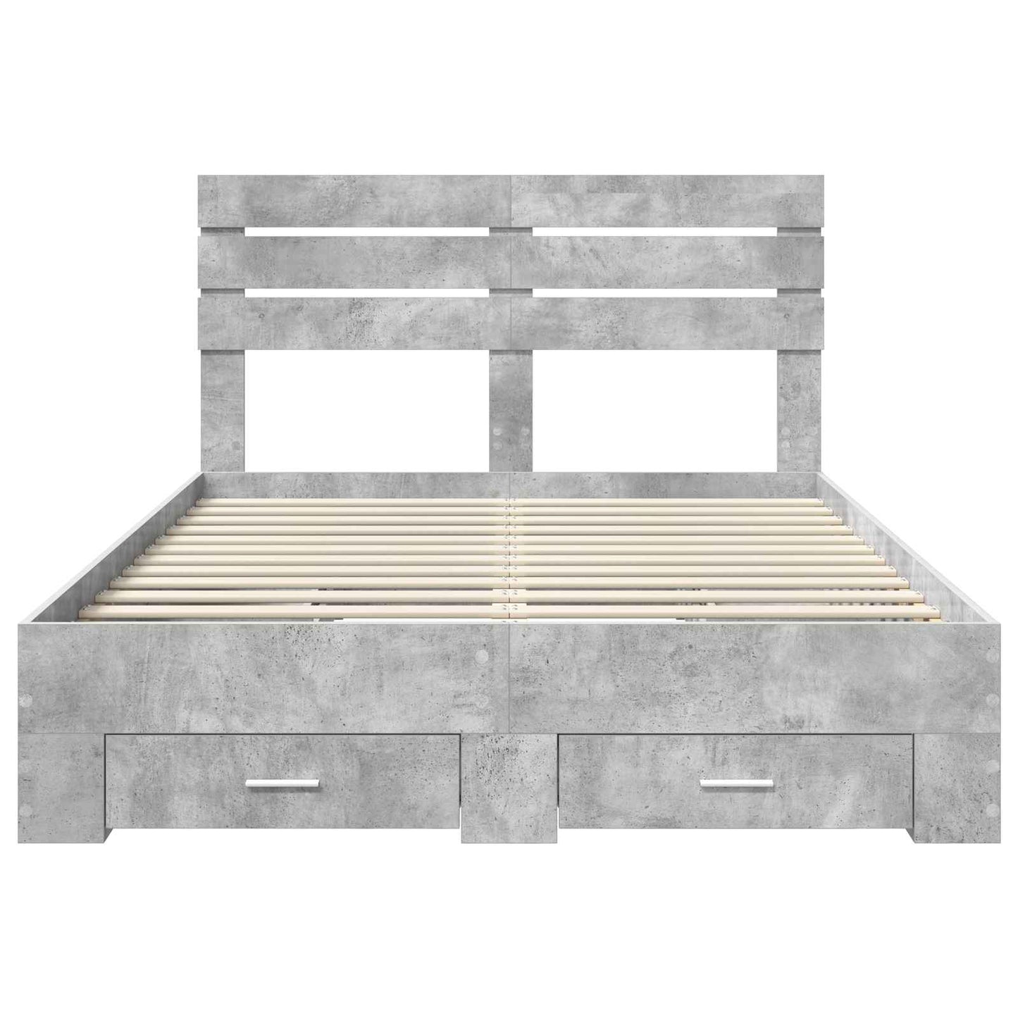 vidaXL Bed Frame with Drawer with Headboard Manual Engineered Wood