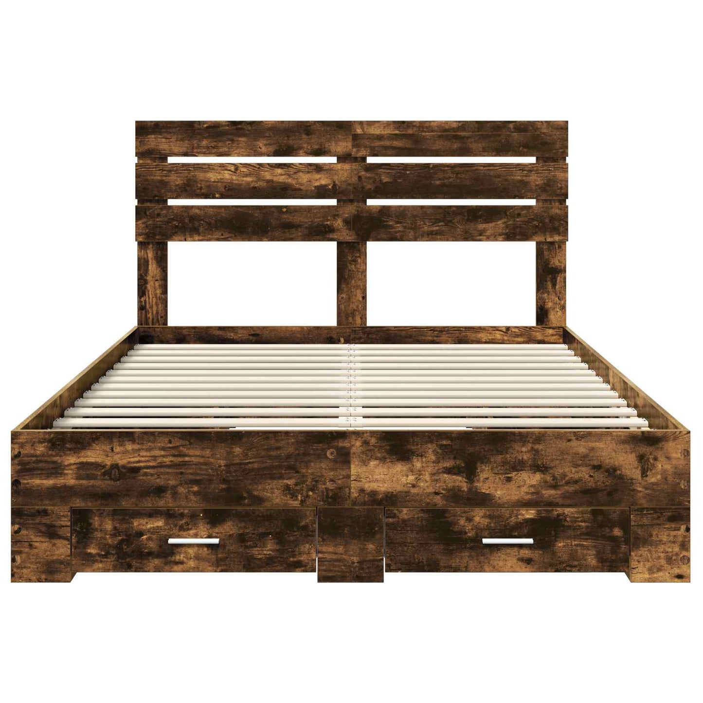 vidaXL Bed Frame with Drawer with Headboard Manual Engineered Wood