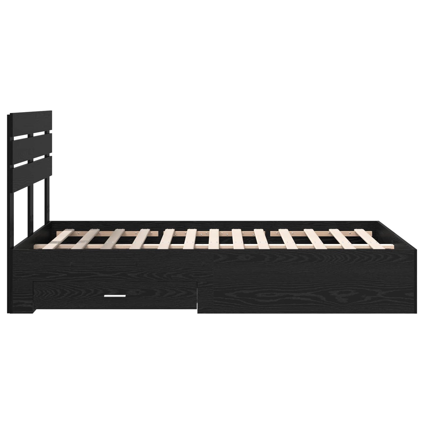 vidaXL Bed Frame with Drawer with Headboard Manual Engineered Wood