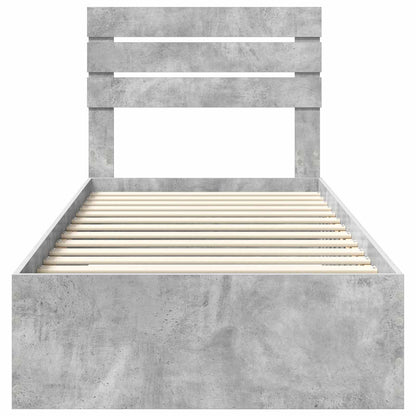 vidaXL Bed Frame with Drawer with Headboard Manual Engineered Wood