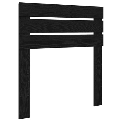 vidaXL Bed Frame with Headboard Black Oak 90 x 200 cm Engineered Wood