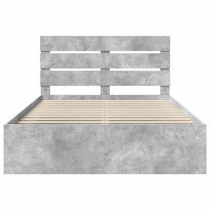 vidaXL Bed Frame with Headboard Concerte 140 x 200 cm Solid Pine Wood