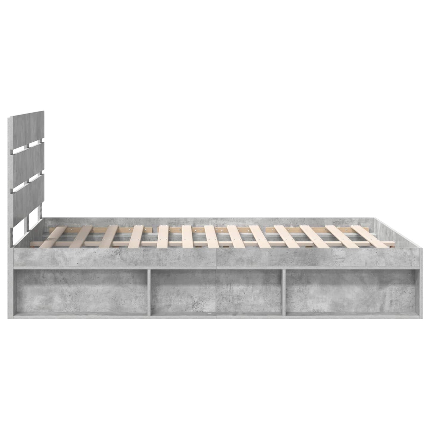vidaXL Bed Frame with Headboard Concerte 140 x 190 cm Solid Pine Wood
