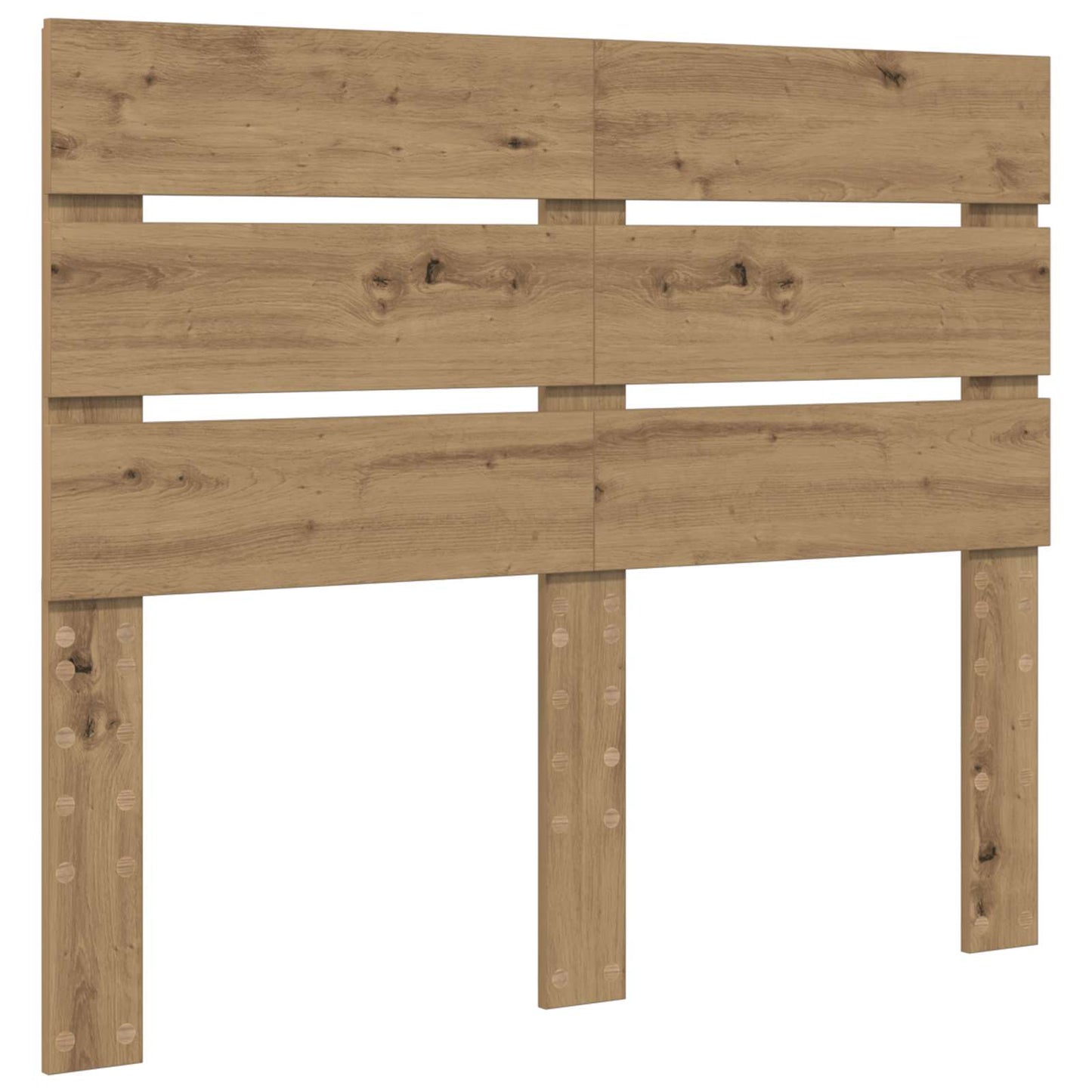 vidaXL Bed Frame Artisian Oak 135 x 190 cm Solid Pine Wood