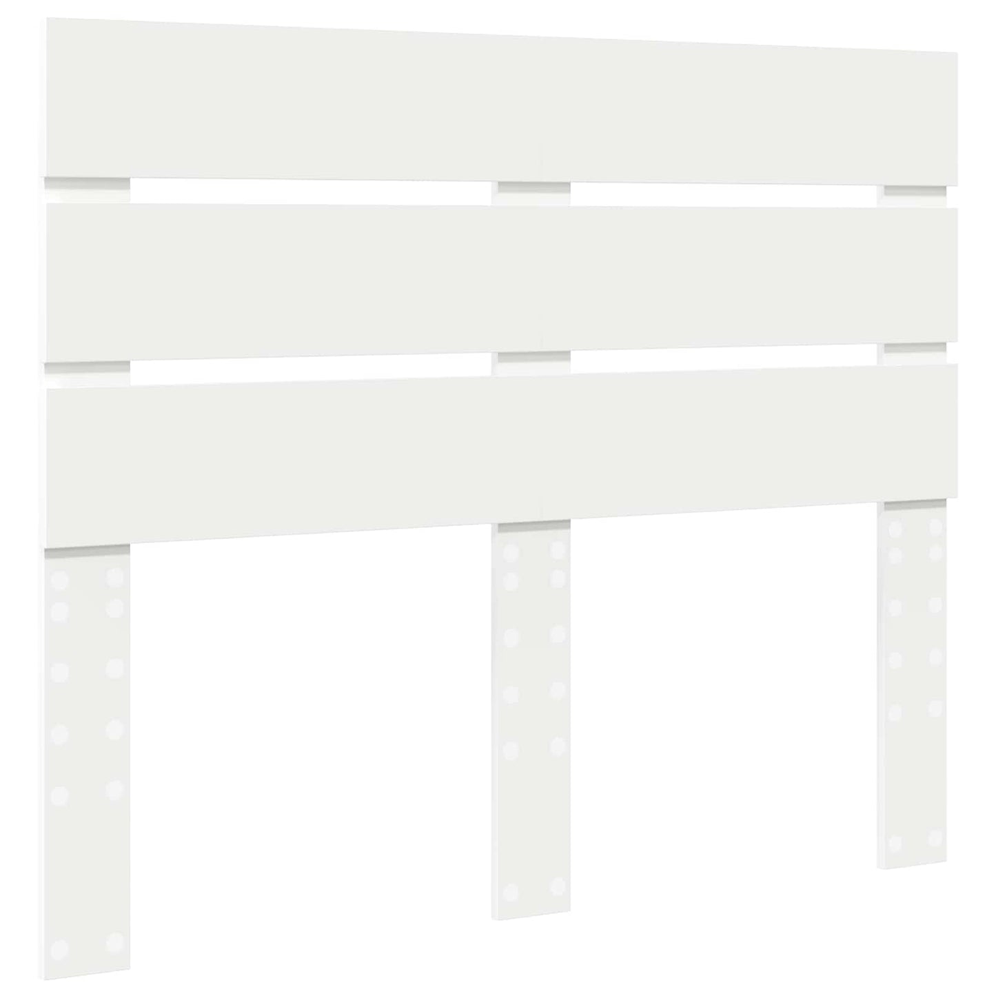 vidaXL Bed Frame with Headboard White 120 x 200 cm Solid Pine Wood