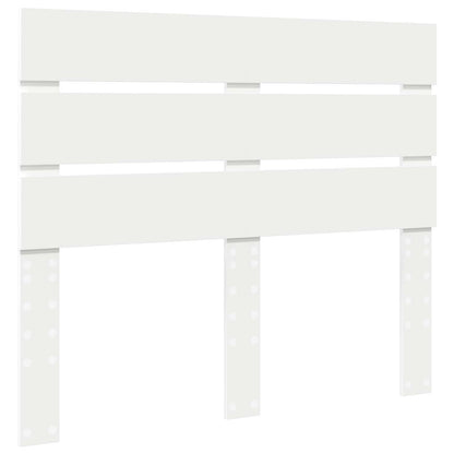 vidaXL Bed Frame with Headboard White 120 x 190 cm Solid Pine Wood