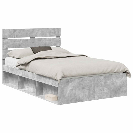 vidaXL Bed Frame with Headboard Concerte 120 x 190 cm Solid Pine Wood
