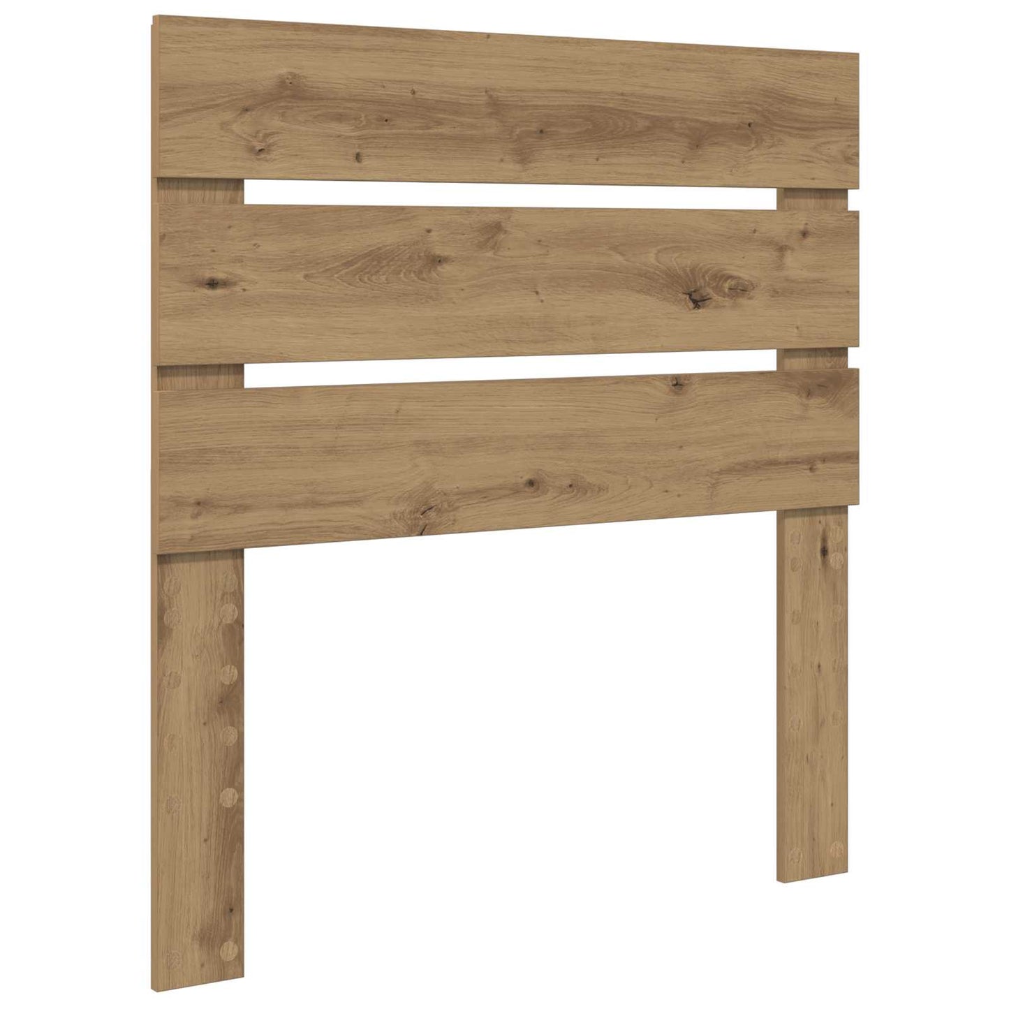 vidaXL Bed Frame Artisian Oak 100 x 200 cm Solid Pine Wood