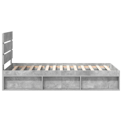 vidaXL Bed Frame with Headboard Concerte 90 x 200 cm Solid Pine Wood