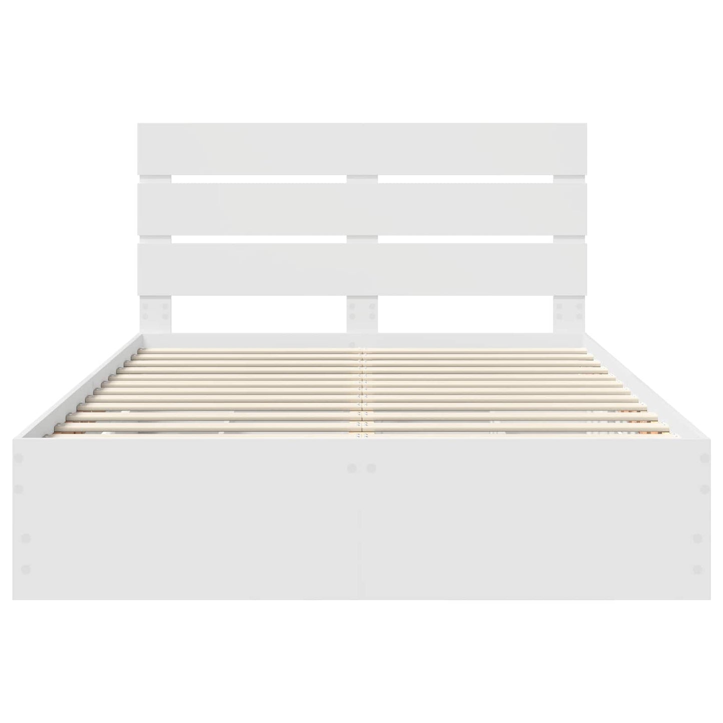vidaXL Bed Frame with Drawer White 160 x 200 cm Engineer Wood