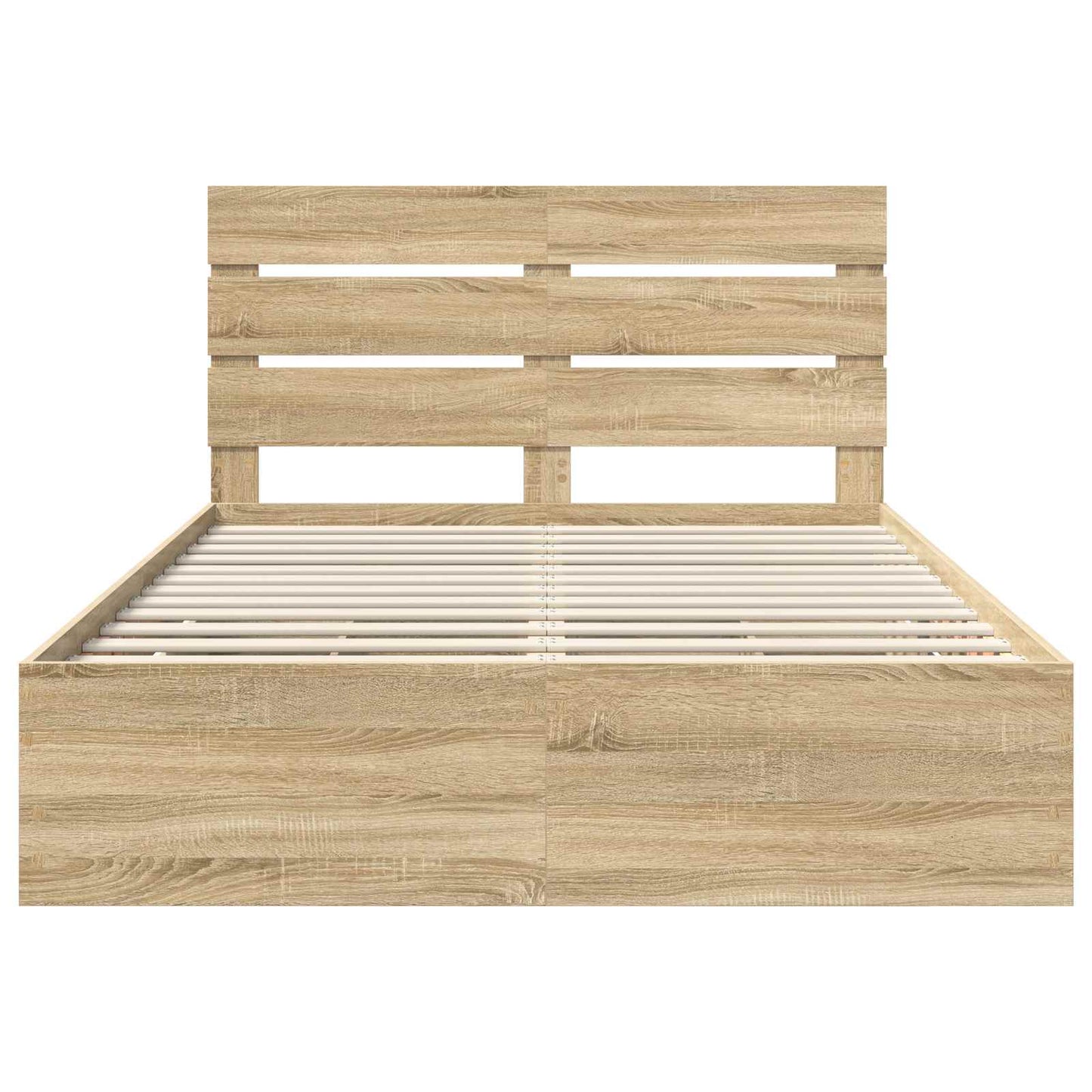 vidaXL Bed Frame with Drawer Sonoma Oak 160 x 200 cm Engineer Wood