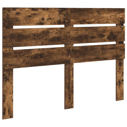 vidaXL Bed Frame with Drawer Smoked Oak 140 x 200 cm Engineer Wood