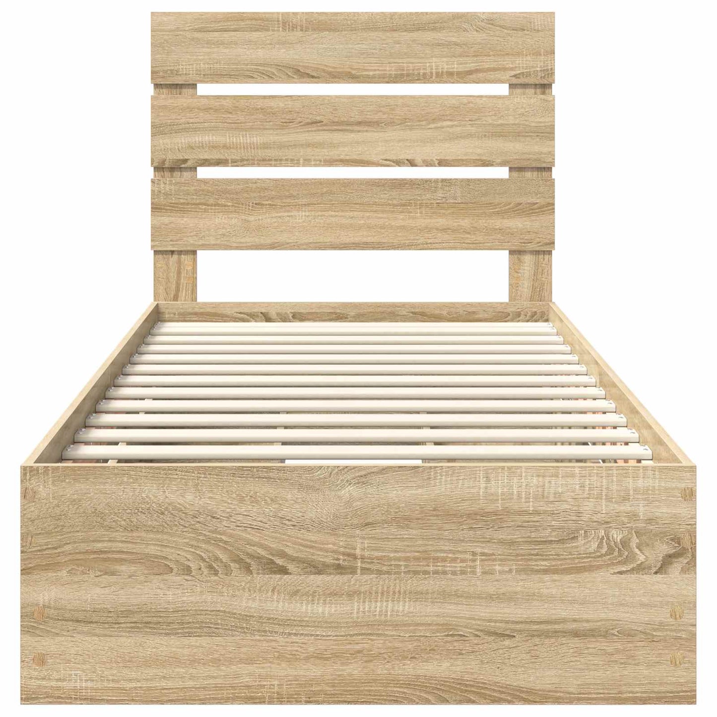 vidaXL Bed Frame with Drawer Sonoma Oak 75 x 190 cm Engineer Wood