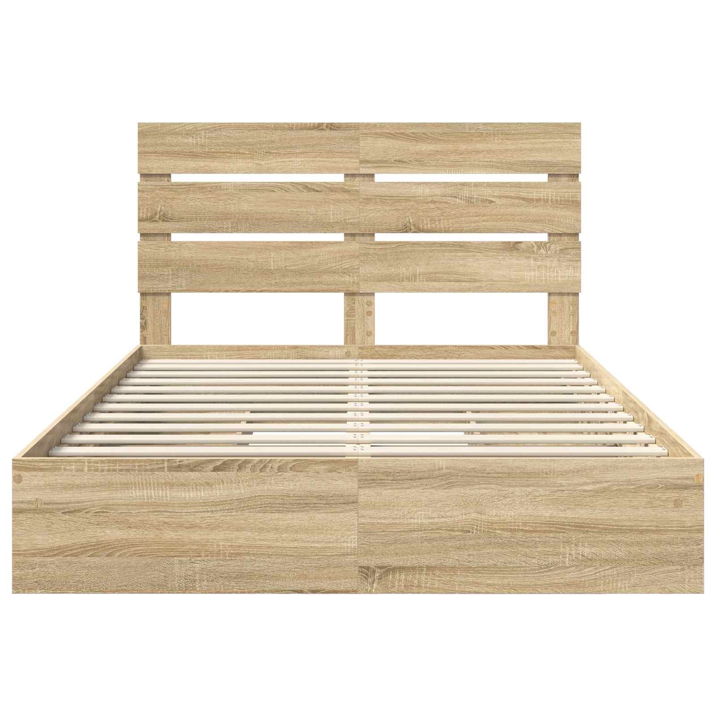 vidaXL Storage Bed with Drawer Sonoma Oak 140 x 200 cm Engineered Wood