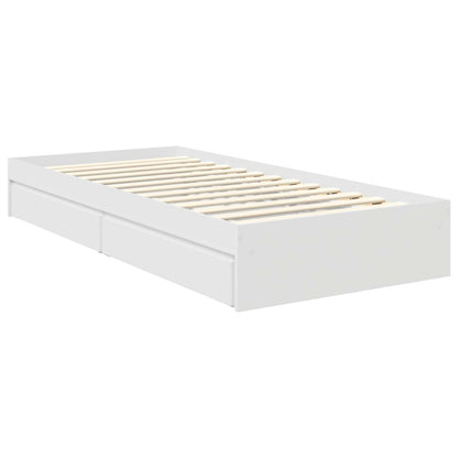 vidaXL Storage Bed with Headboard White 70 x 190 cm Engineered Wood