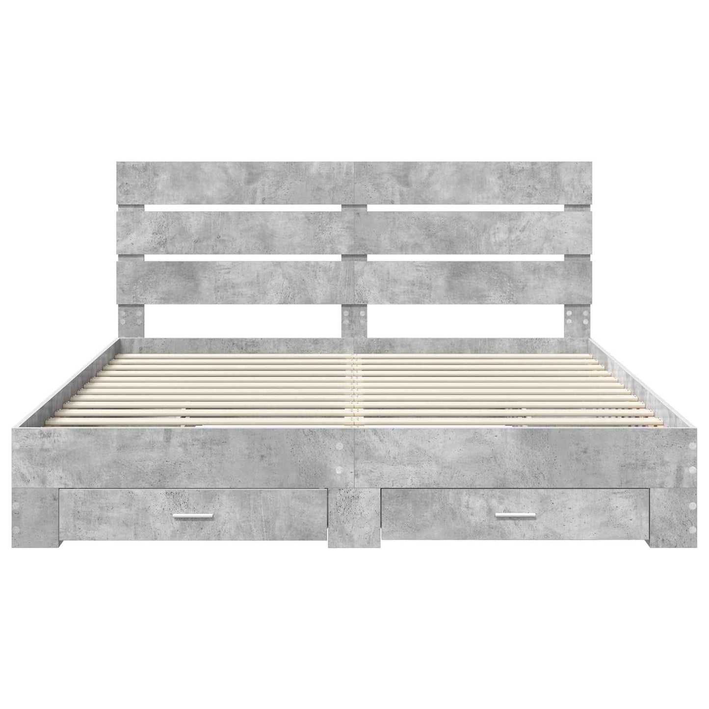 vidaXL Bed Frame Concrete Grey 180 x 200 cm Engineered Wood