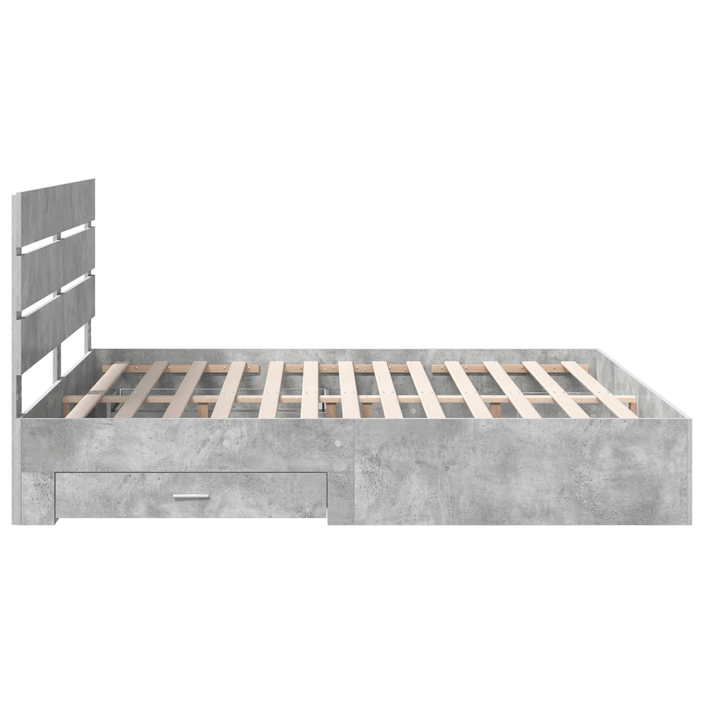 vidaXL Bed Frame Concrete Grey 180 x 200 cm Engineered Wood