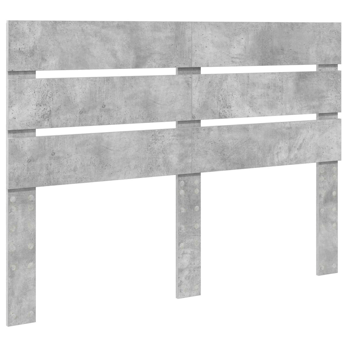 vidaXL Bed Frame Concrete Grey 140 x 200 cm Engineered Wood
