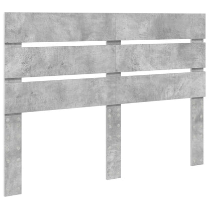 vidaXL Bed Frame Concrete Grey 140 x 200 cm Engineered Wood