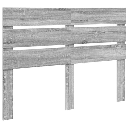 vidaXL Bed Frame with Drawer Grey Sonoma 140 x 190 cm Engineered Wood