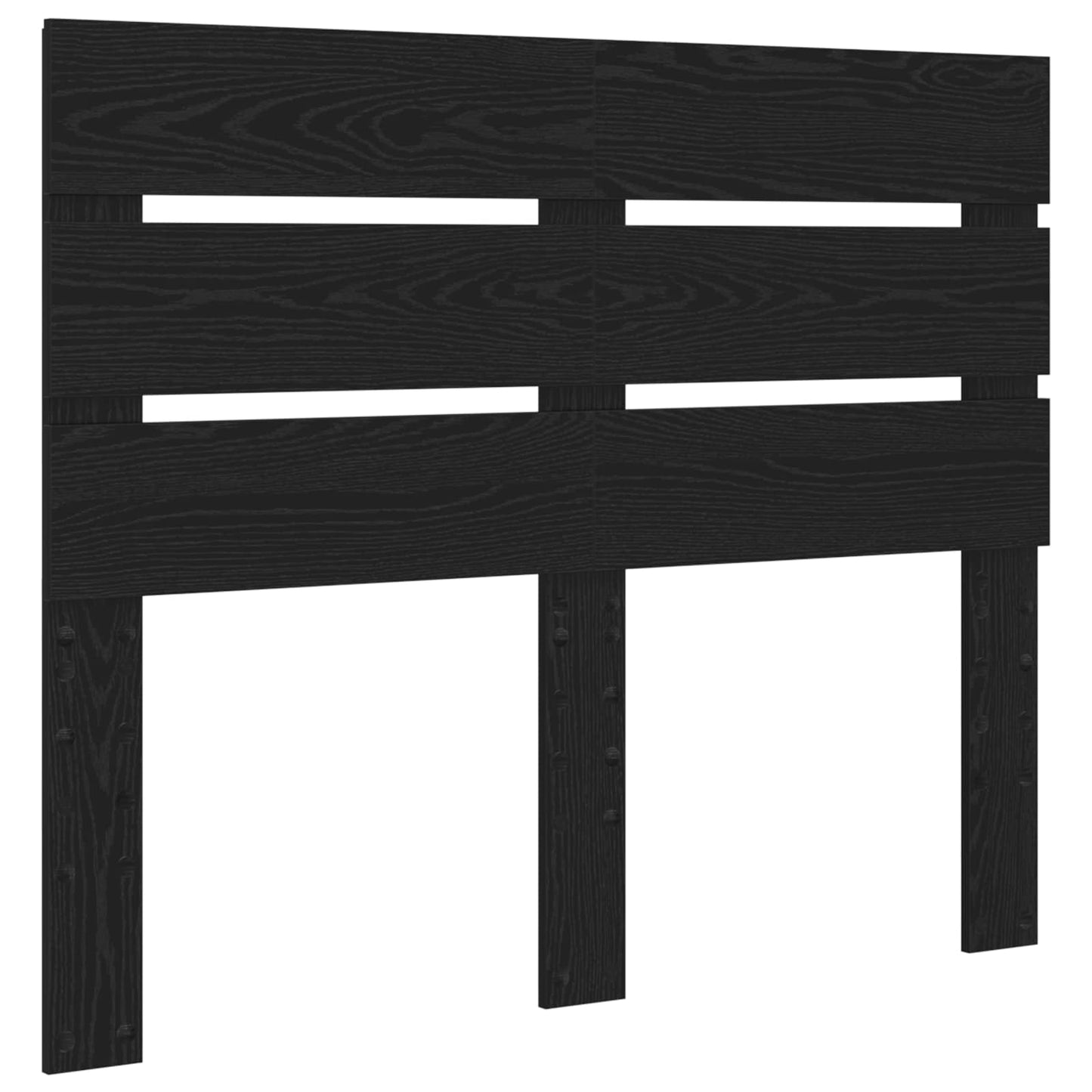 vidaXL Bed Frame with Drawer Black Oak 135 x 190 cm Engineered Wood