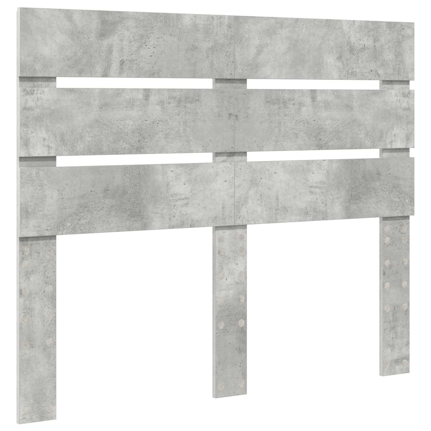 vidaXL Bed Frame Concrete Grey 120 x 200 cm Engineered Wood