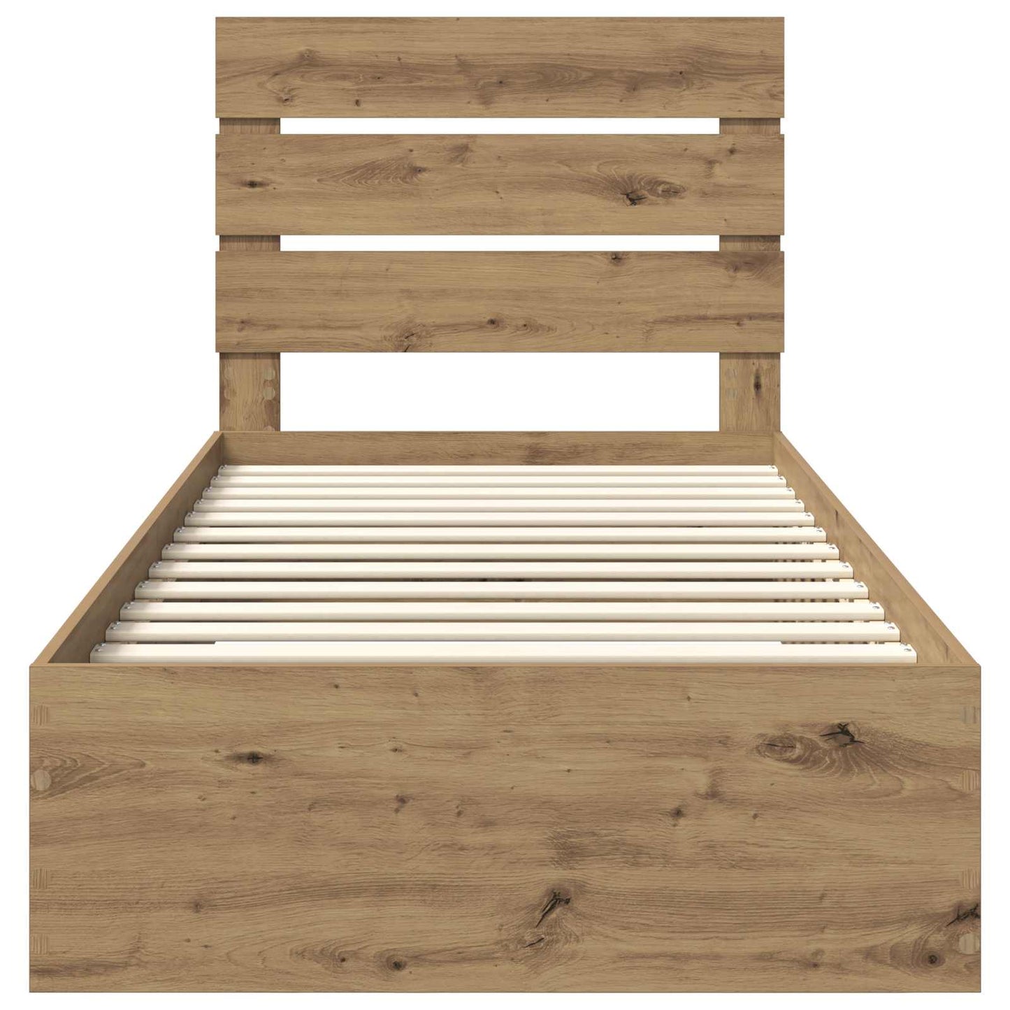 vidaXL Bed Frame with Drawer Artisan Oak 90 x 200 cm Engineered Wood