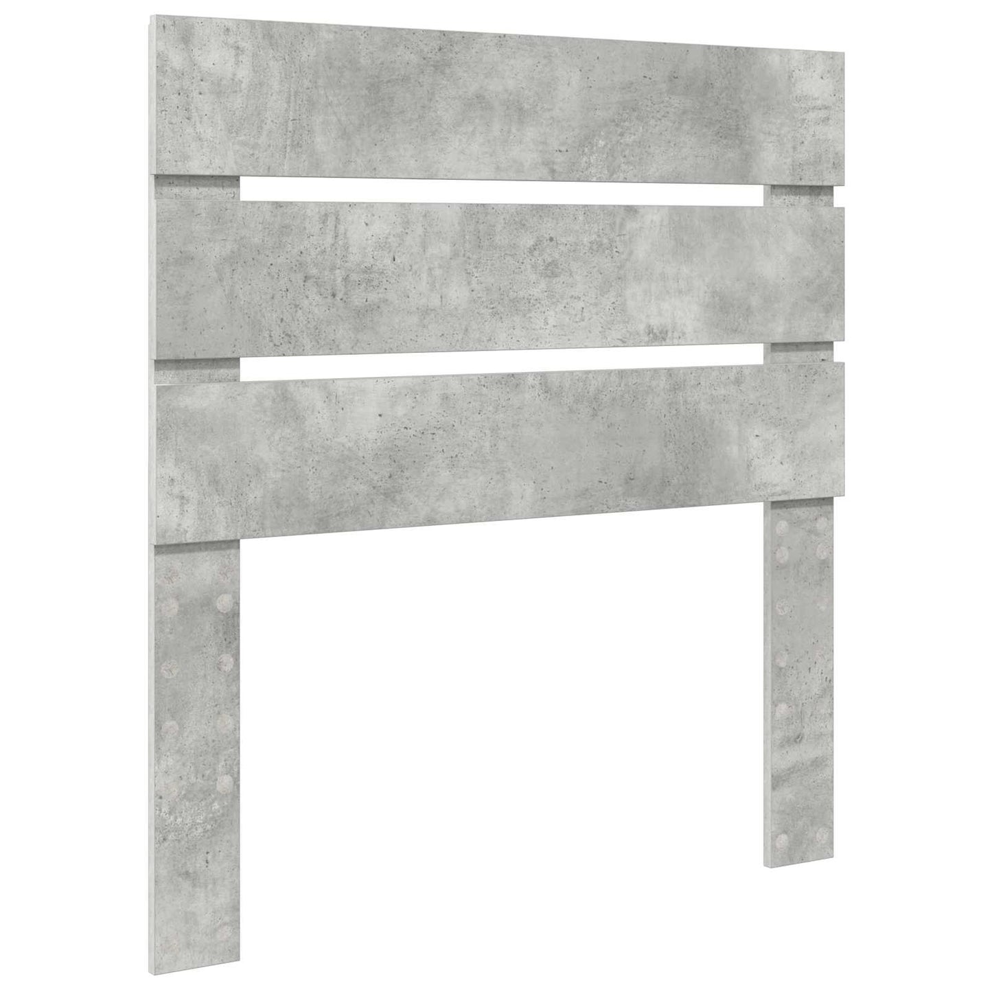 vidaXL Bed Frame Concrete Grey and Silver 70 x 190 cm Engineered Wood