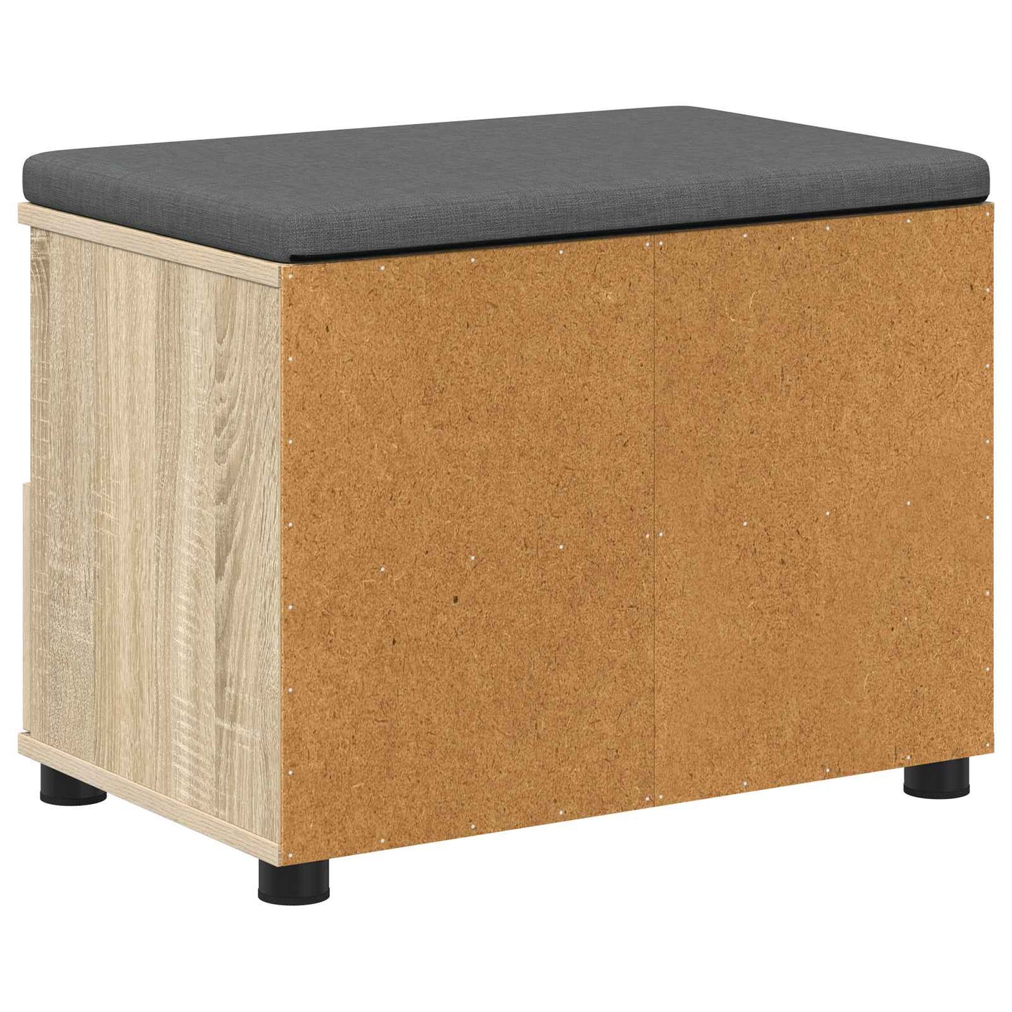 vidaXL Hall Bench with Cushion with Drawer Sonoma Oak 60 x 38 x 46 cm
