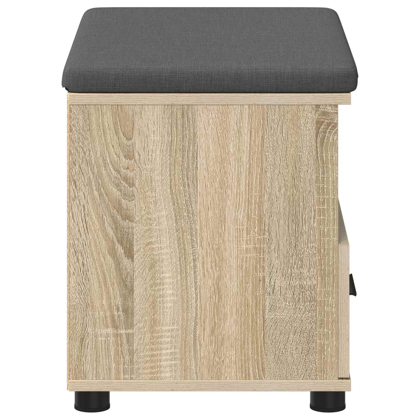 vidaXL Hall Bench with Cushion with Drawer Sonoma Oak 60 x 38 x 46 cm